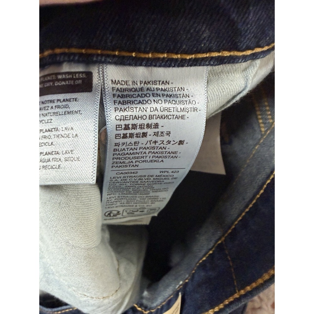 Levis 569 Jeans Mens Tag 38x36 Fits 40x35 Blue Denim Loose Straight NWT - Picture 11 of 13